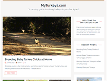 Tablet Screenshot of myturkeys.com